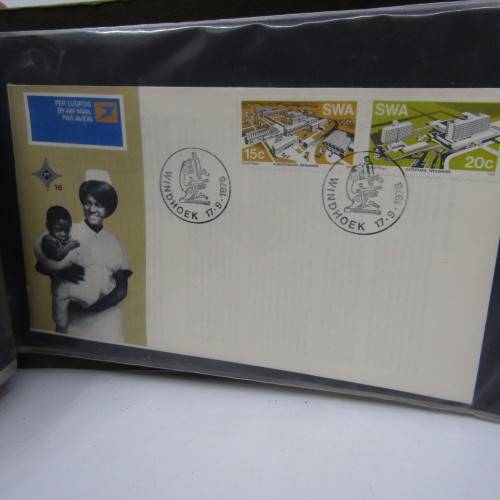 Album with over 40 old South Africa First Day Cover Covers