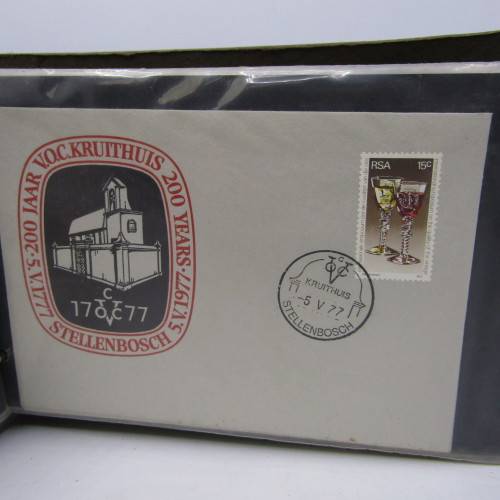 Album with over 40 old South Africa First Day Cover Covers