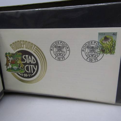 Album with over 40 old South Africa First Day Cover Covers