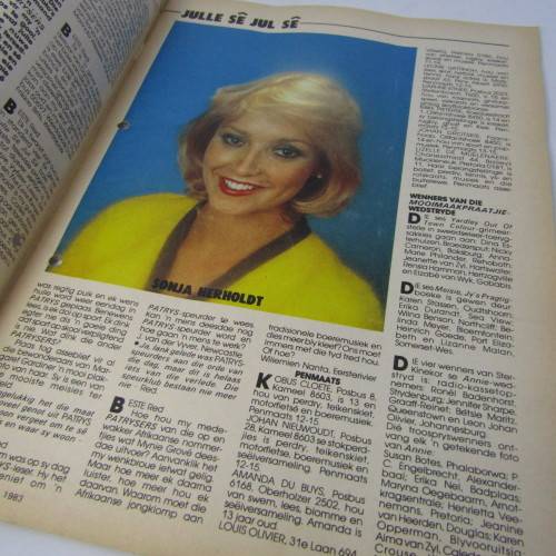 Patrys magazine - Februarie 1983 - Stanley article, Johan Fourie, die Mylkoning - David Hasselhof