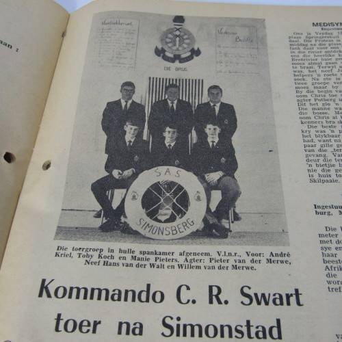 Patrys magazine - Maart 1971 - Hoerskool uitgawe - small article on page 21 removed - punch holes