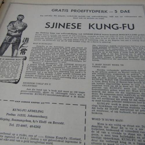 Patrys magazine - Februarie 1971 - Hoerskool uitgawe - punch holes