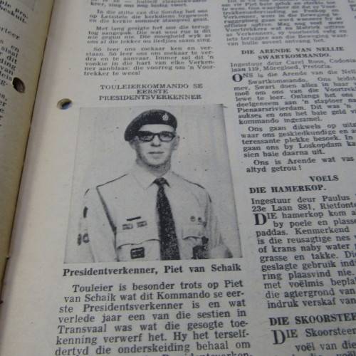 Patrys magazine - Februarie 1971 - Hoerskool uitgawe - punch holes