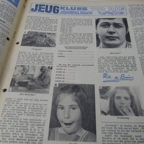 Patrys magazine - Februarie 1971 - Hoerskool uitgawe - punch holes
