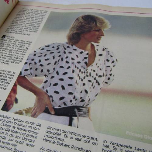 Patrys magazine - Mei 1984 - Princes Diana poster - punch holes