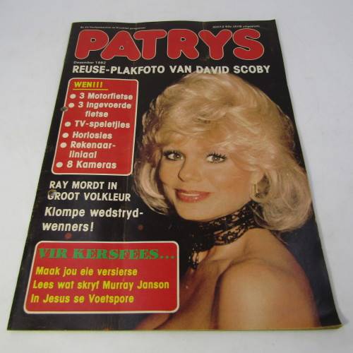 Patrys magazine - Desember 1982 - Rugby in SA slot - David Scoby poster - punch holes