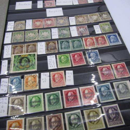 Album with 200+ German States - antique stamps