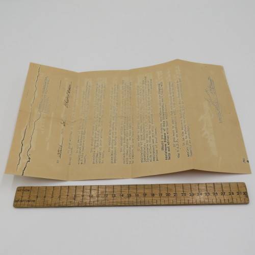 WW2 Troop Berthing card on transport ship - Issued to SGT Kisbey-Green plus meal card on ship