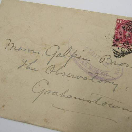 Boer War censored cover from Aliwal North South Africa to Grahamstown South Africa 23 May 1902