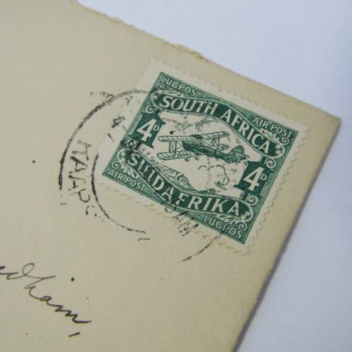 Airmail cover from Cape Town to Bizana Pondoland with Union Airways 4 January 1933