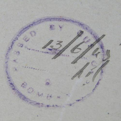 Great Britain Interesting cover to Bombay with censor mark