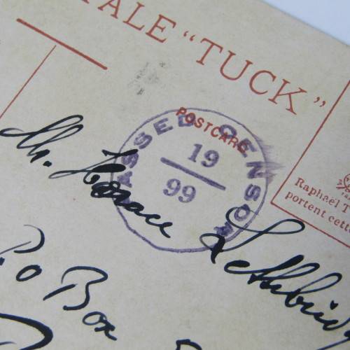 France censor postcard to Cape Town ( South Africa ) with two French stamps