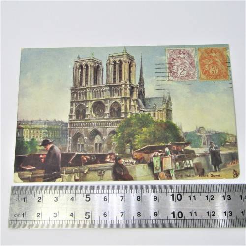 France censor postcard to Cape Town ( South Africa ) with two French stamps