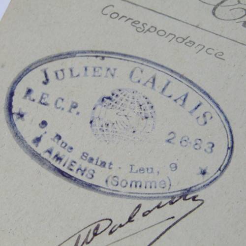 Amiens- La Cathedrale Postcard from Amiens France to France with French stamp