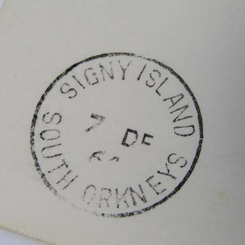 Postal cover from Signy Island, South Orkney to England with British Antarctic Territory