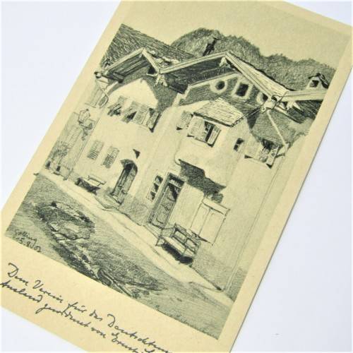 German Artist postcard - unused
