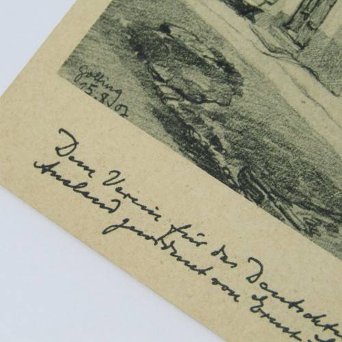 German Artist postcard - unused