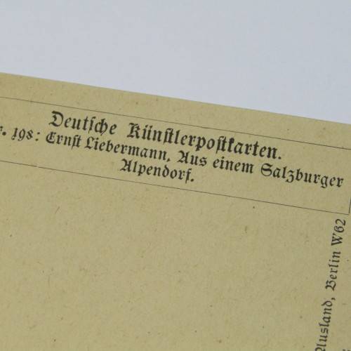 German Artist postcard - unused