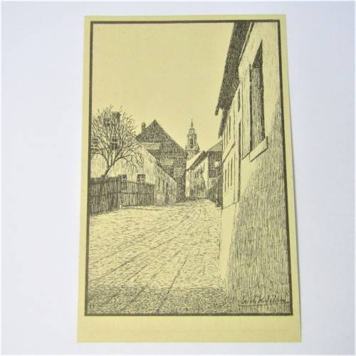 Germany Dresden street scene postcard - unused