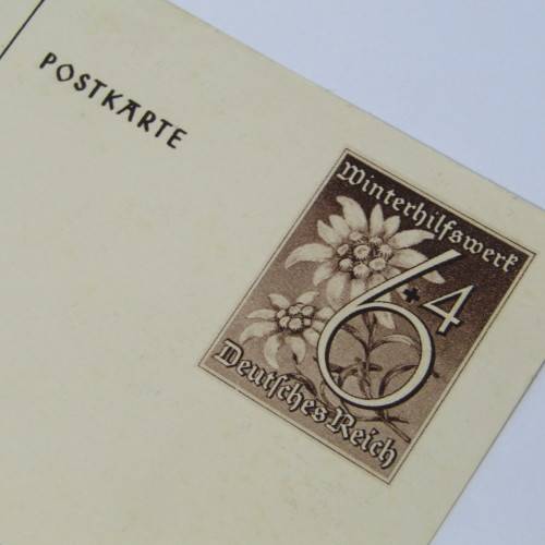 1938/39 German Winterhilfswerk postcard - unused