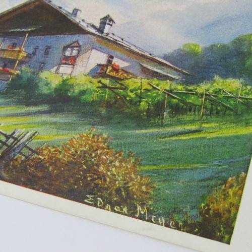 German artist series postcard - unused