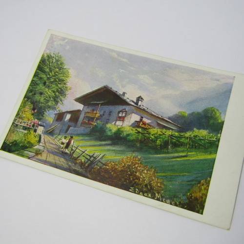 German artist series postcard - unused