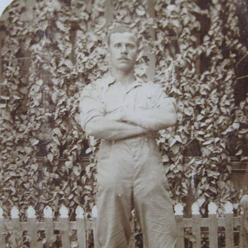 German South West Africa postcard with Central Force member 1914