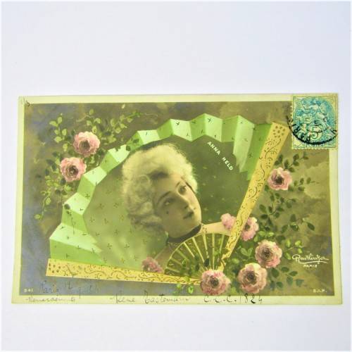 Postcard from Paris France to Port Alfred South Africa with stamp and cancellation on both sides