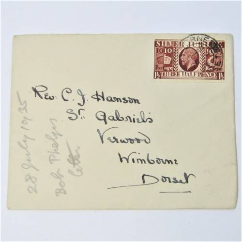Lot of four used postal envelopes from England