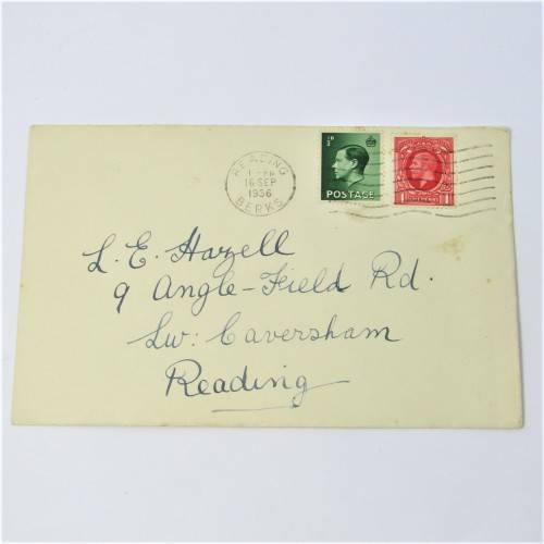 Lot of four used postal envelopes from England