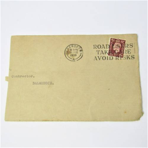 Lot of four used postal envelopes from England