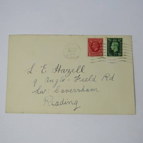 Lot of four used postal envelopes from England
