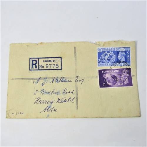 Lot of three Used postal envelopes from England