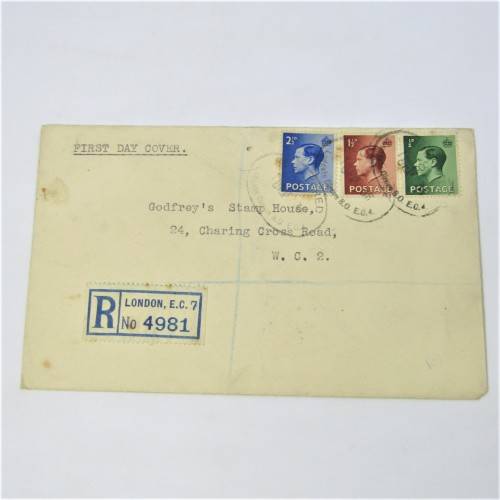 Lot of three Used postal envelopes from England