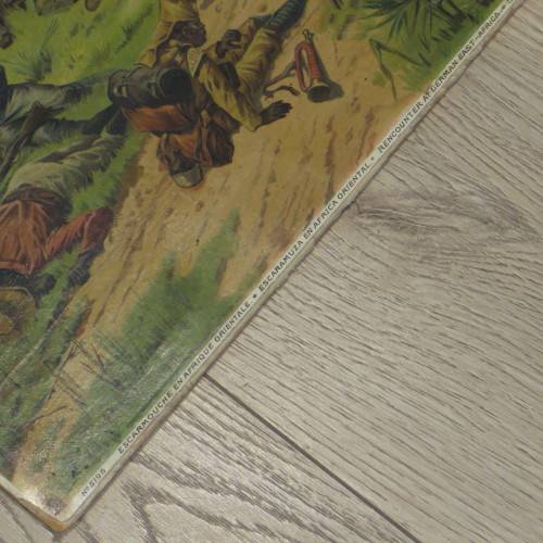 Fritz Neumann Print of German soldiers encounter in German East Africa - Size 39 x 51 cm