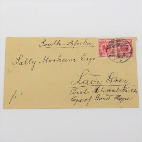 1896 Letter from Coppenbrugge, Hanover, Germany to Lady grey, Cape of Good Hope
