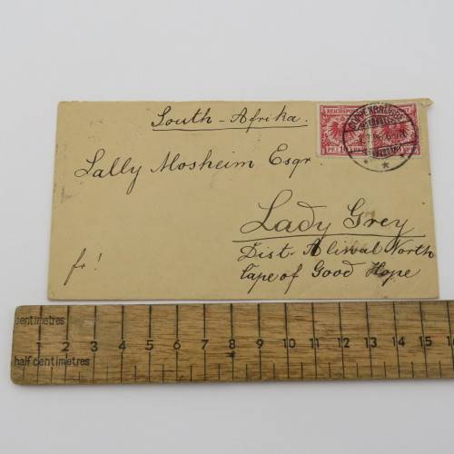 1896 Letter from Coppenbrugge, Hanover, Germany to Lady grey, Cape of Good Hope