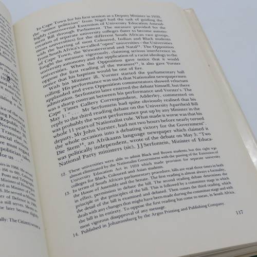 Vorster - The Man by John D`Oliveira - 1978 issue