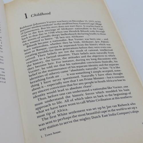 Vorster - The Man by John D`Oliveira - 1978 issue