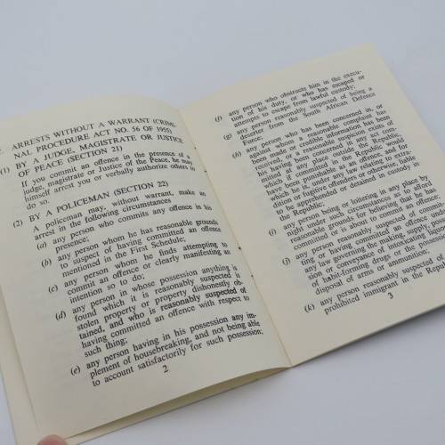 Your Legal Rights - A booklet outlining the Legal rights of Students in Protest - 1973 issue