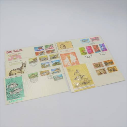 Lesotho lot of 6 first day covers