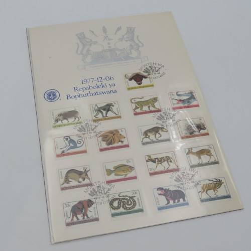 Ciskei, Transkei and Bophuthatswana first definitive series of stamps - used on cards