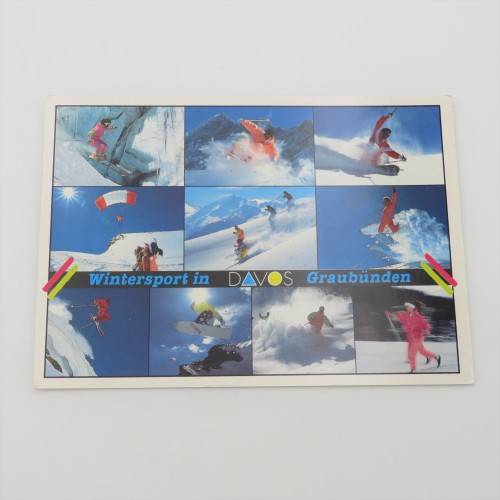 Postcard sent from Switzerland to South Africa - Taxed for insufficient postage
