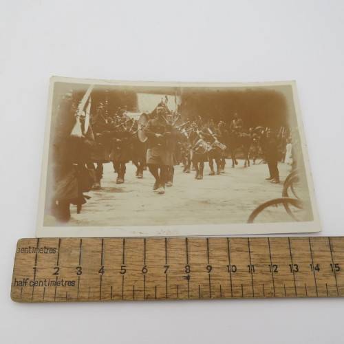 Photo Postcard of Scottish regiment - Early 1900`s