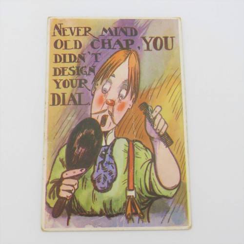 Funny postcard 1923 sent from Stellenbosch to Protem
