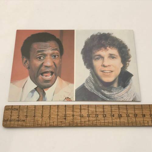 Vintage Postcard Bill Cosby and Leo Sayer at the Hilton, Las Vegas