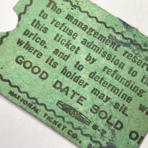 Smithsonian Institute Vintage $1 Living Planet admission ticket
