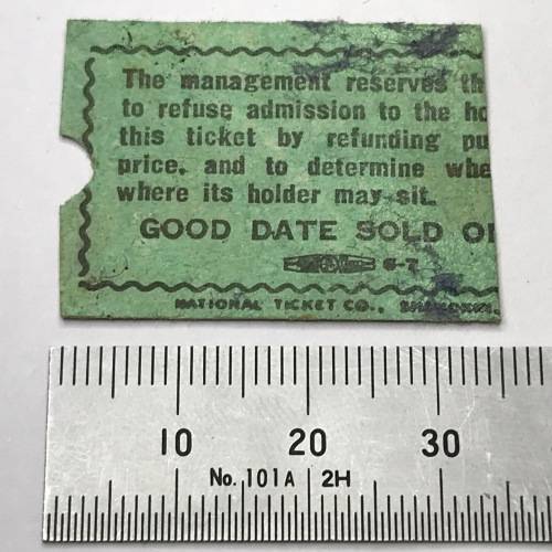 Smithsonian Institute Vintage $1 Living Planet admission ticket