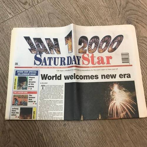 Newspaper year 2000 Millennium Issues