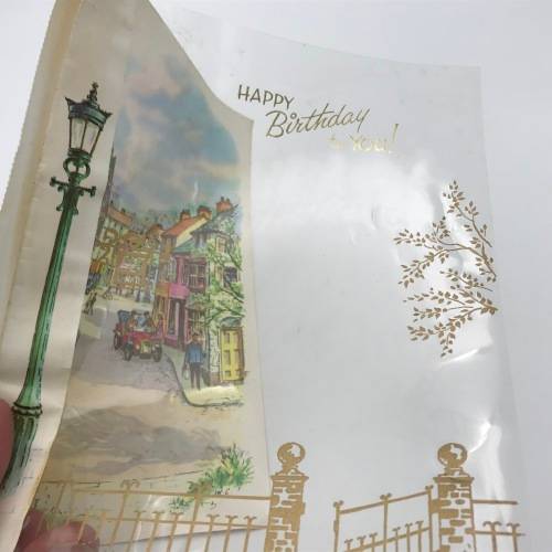 Vintage unused birthday card - 1960`s